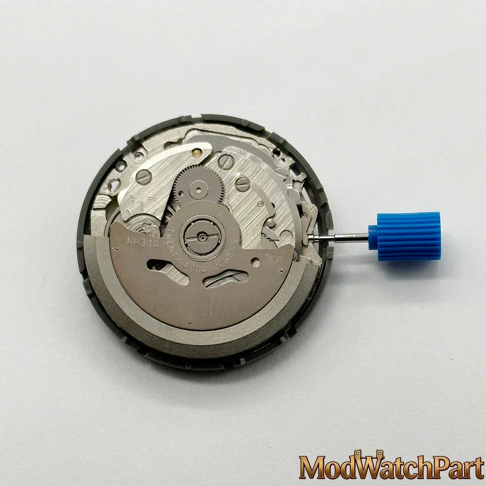 Japan Genuine GMT NH34 Automatic Movement 24 Jewels 24H Date At 3:00 Standard GMT