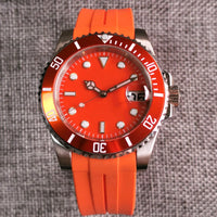 40mm Orange Submariner Mod D01 NH35 Movement Cyclop Sapphire Customizable Dive Watch 10Bar