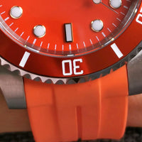 40mm Orange Submariner Mod D01 NH35 Movement Cyclop Sapphire Customizable Dive Watch 10Bar