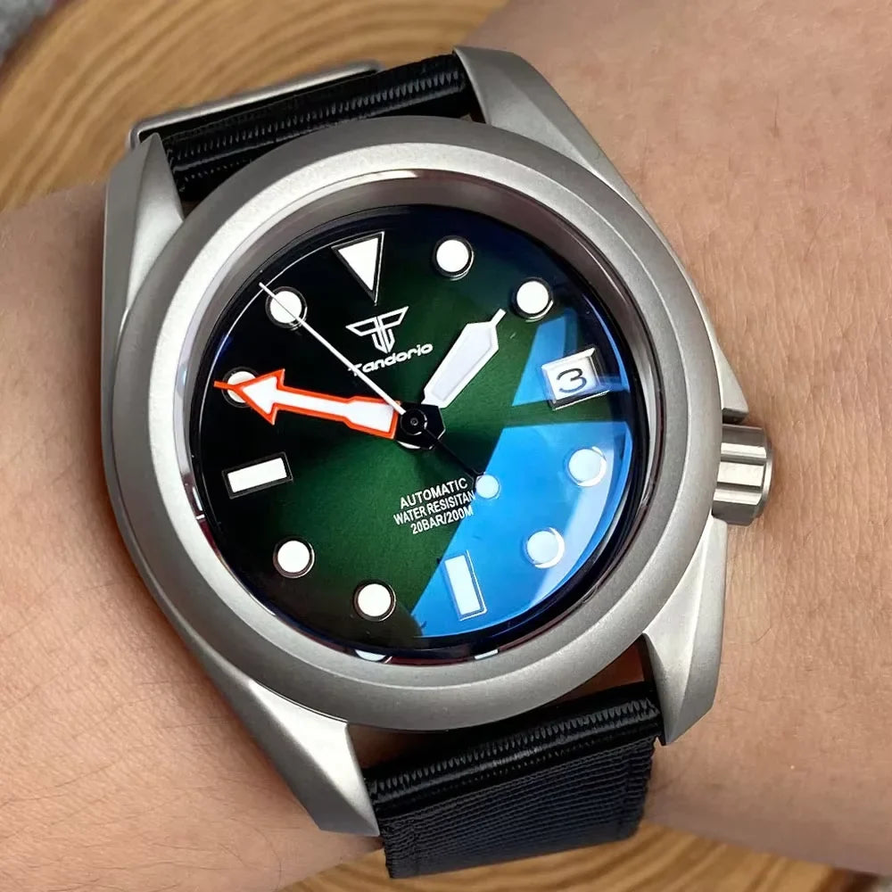 Raw Skx Watches P06A 40mm Frosted Field Watches NH35A Automatic Sapphire 20ATM
