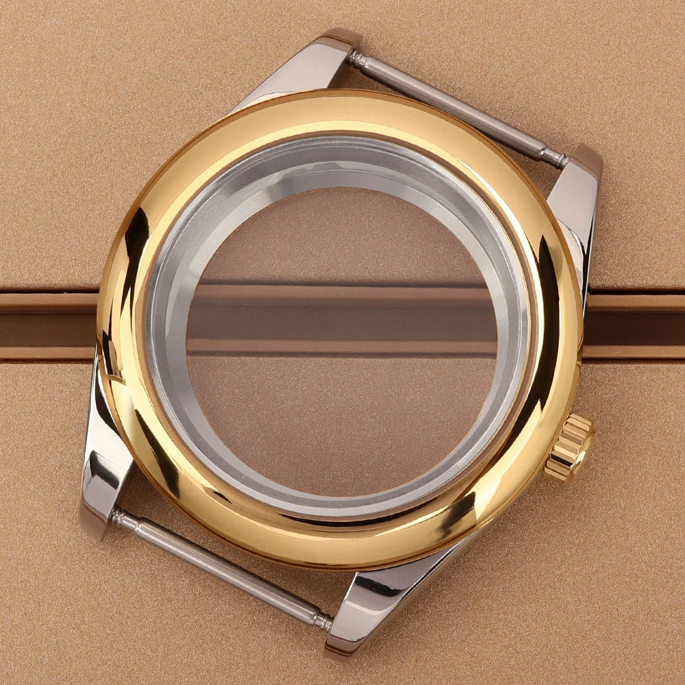 Oyster Perpetual Watch Case B04 36mm/39mm Sapphire f For NH35 NH36 NH38 4R36 Miyota 8215 8285Movement Gold Rose Two Tone Silver