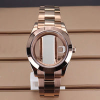 PVD Yellow Gold / Rose Gold AIrKing Explorer Watch Case GB03 36mm/39mm Sapphire For Nh35 Nh36 NH34 NH38 Nh70 Miyota 8215 8285 Movement