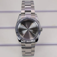 DateJust Watch Case B01 36mm/39mm Fluted Bezel Solid 316L Steel Strap For Seiko NH34 NH35 NH36/38 Miyota 8215 8285Movement