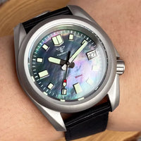 Raw Skx Watches P06A 40mm Frosted Field Watches NH35A Automatic Sapphire 20ATM