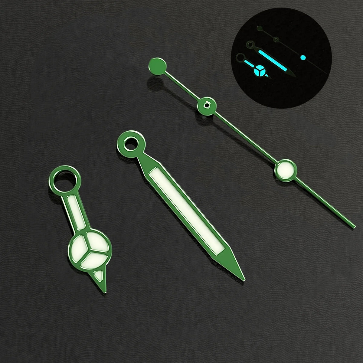 NH35 Hands Blue-Green Luminous Red Green Blue Gold Black Hands For NH35/36/4R/7S Movement Watches Pointers  Benz Style
