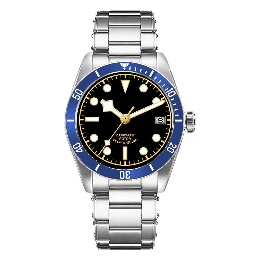 BB58 Watch Mod D07A 39mm Retro Diver Sapphire Crystal 200M Water-Resistant