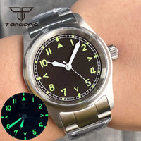 36mm Pilot Watch P03C Field 20BAR Waterproof Sapphire NH35/PT5000/Miyota 8215 Movt Luminous 20bar Bracelet