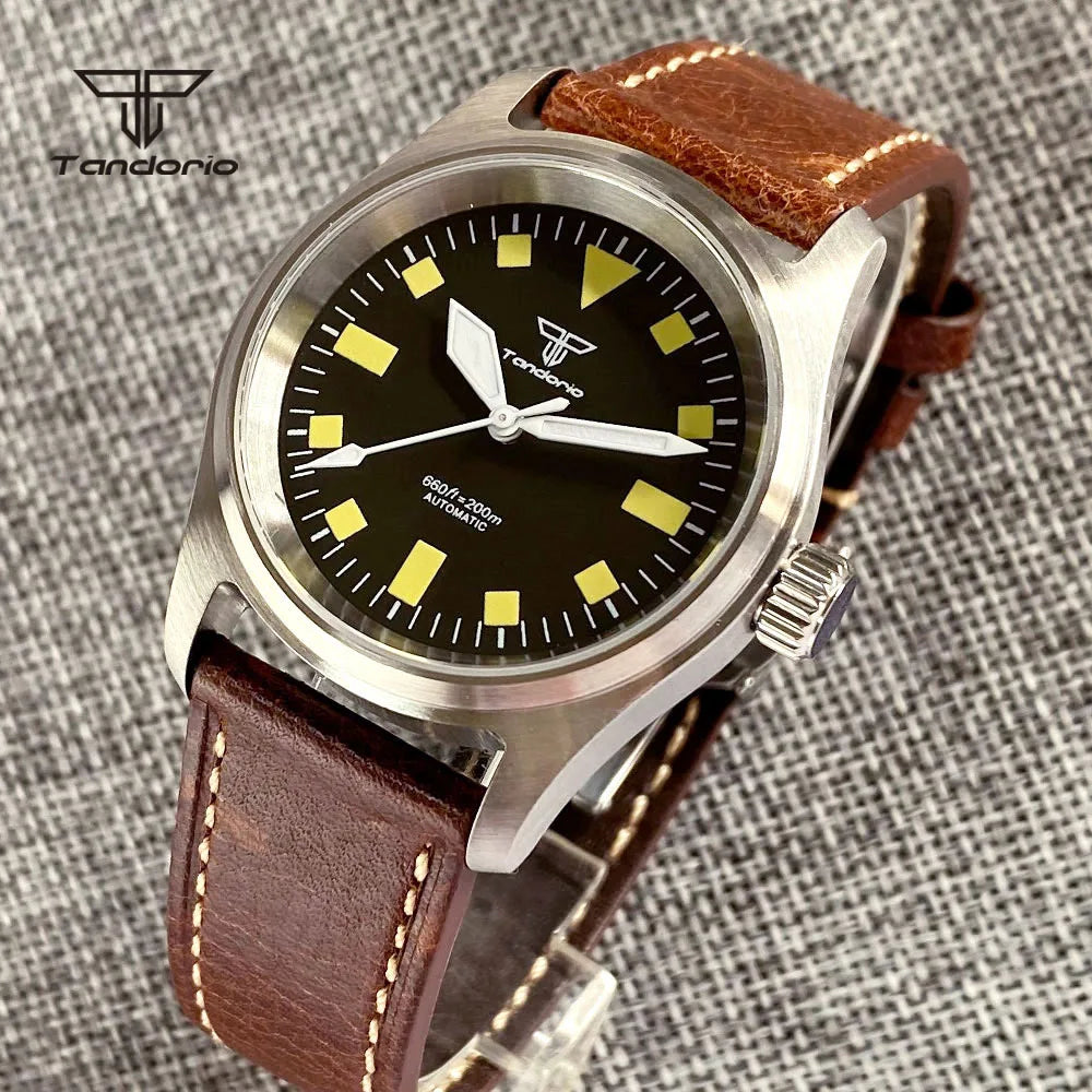 36mm Pilot Watch P03B PT5000 NH35A Automatic Movement Sapphire Customizable