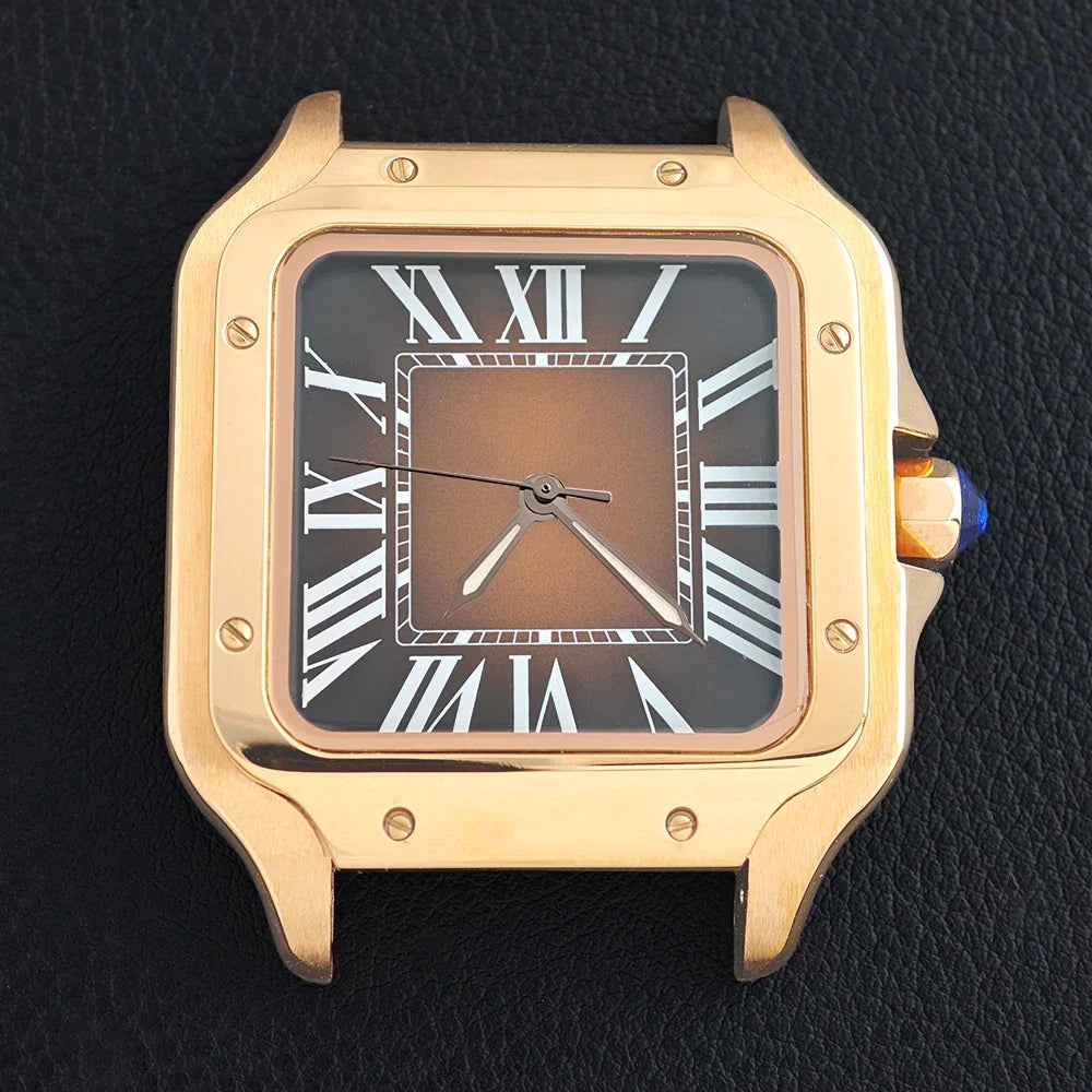 Santos Mod Watch B06A 38mm square watch Japan NH35 Automatic Roman dial 5ATM Sapphire