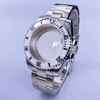 40mm Submariner Watch Case SUB Mod Case Sapphire Crystal 120 Click Fit NH34/NH35/NH36 Movements 10Bar