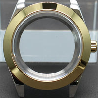Two Toned Gold/ Rose Gold AIrKing Explorer Watch Case TB03 36mm/39mm High Quality Sapphire Glass For Nh35 Nh36 NH34 NH38 Nh70 Miyota 8215 8285 Movement