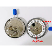 Original Japanese SeikoTMI NH35 Automatic Movement Crown At 3,3.8 and 6 White and Black