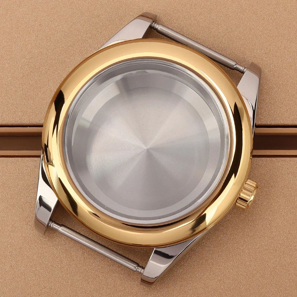 Oyster Perpetual Watch Case B04 36mm/39mm Sapphire f For NH35 NH36 NH38 4R36 Miyota 8215 8285Movement Gold Rose Two Tone Silver