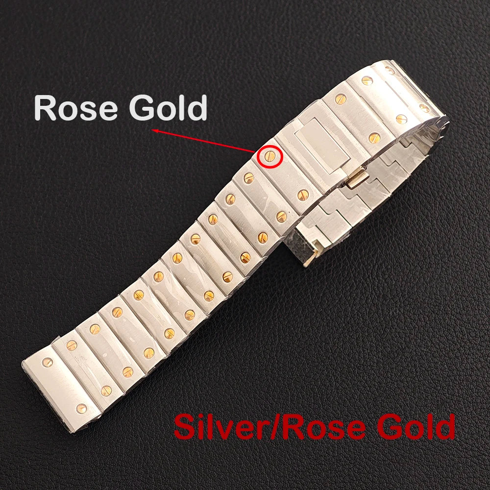 Santos Mod Watch B06A 38mm square watch Japan NH35 Automatic Roman dial 5ATM Sapphire