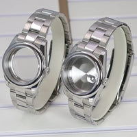 Oyster Perpetual B04 36mm 39mm Watch Case Bracelets Sapphire Glass Parts For Seiko nh35 nh36 Miyota 8215 8285 Movement