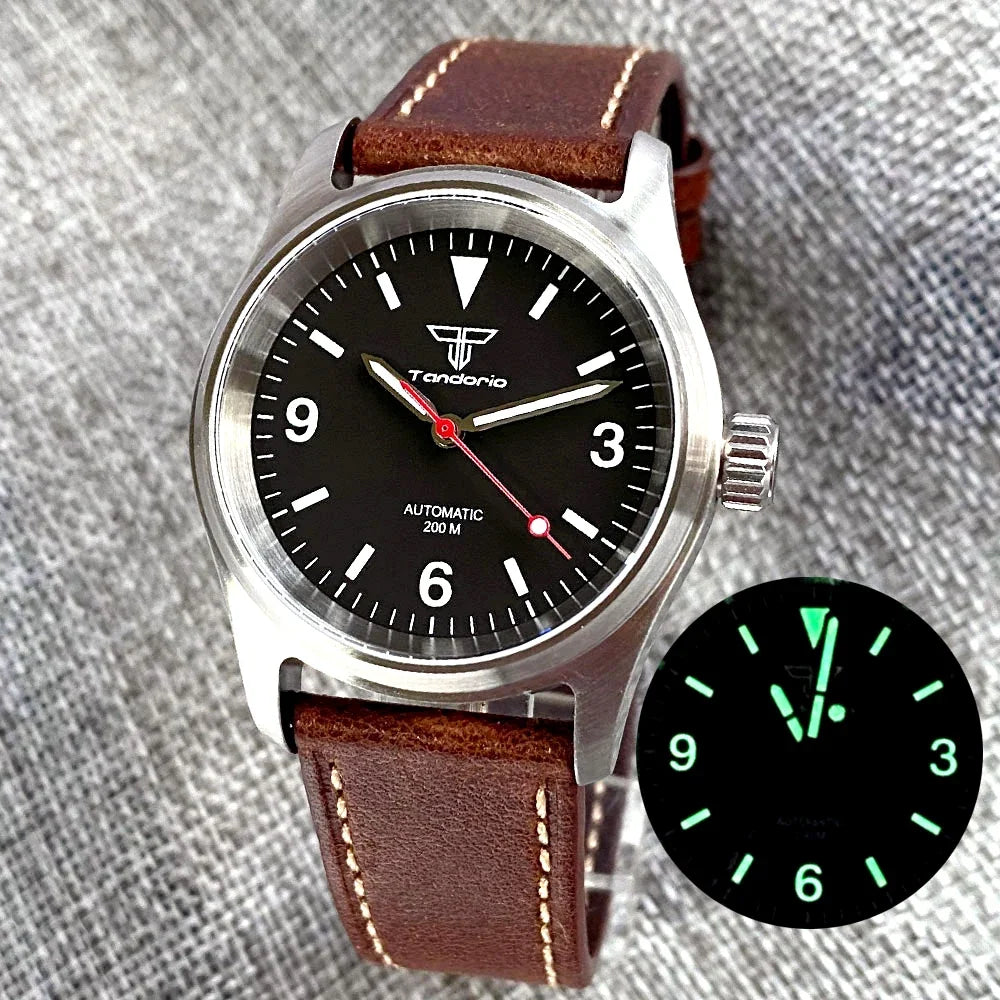 36mm Pilot Watch P03B PT5000 NH35A Automatic Movement Sapphire Customizable
