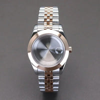 Two Toned Gold/ Rose Gold AIrKing Explorer Watch Case TB03 36mm/39mm High Quality Sapphire Glass For Nh35 Nh36 NH34 NH38 Nh70 Miyota 8215 8285 Movement