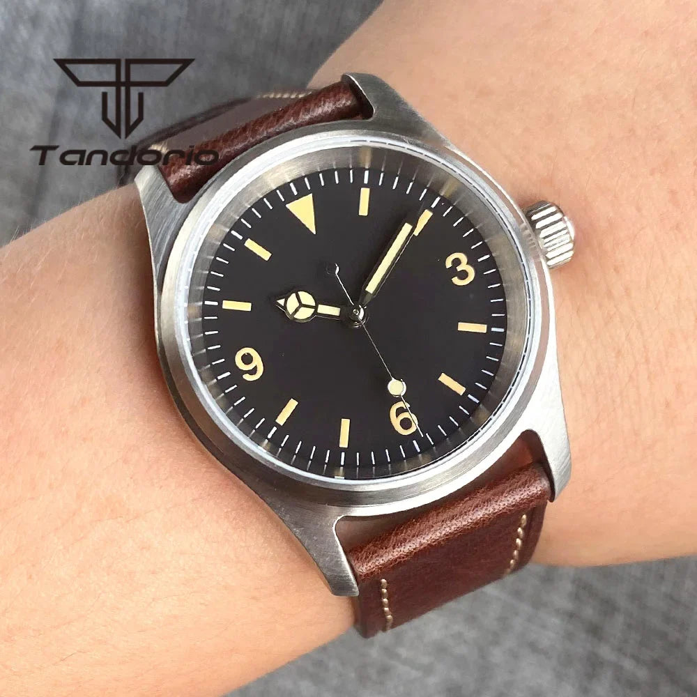 36mm Pilot Watch P03B PT5000 NH35A Automatic Movement Sapphire Customizable