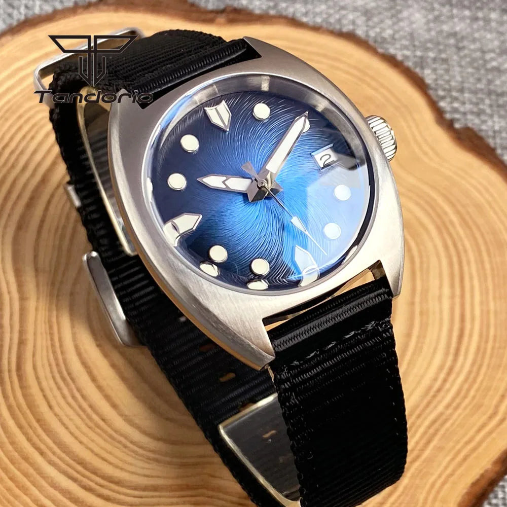 36mm Identity Crisis Mod P02 NH35 Automatic Watch Domed AR Sapphire 20Bar Customizable Pilot