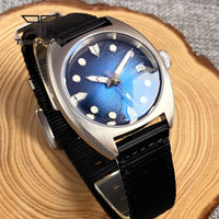 36mm Identity Crisis Mod P02 NH35 Automatic Watch Domed AR Sapphire 20Bar Customizable Pilot