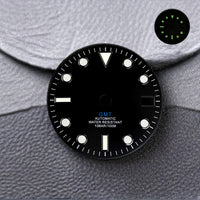 NH34 Dial GMT 28.5mm No Logo Calendar Dials Green Luminous mod parts