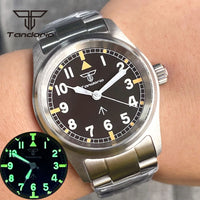 36mm Pilot Watch P03C Field 20BAR Waterproof Sapphire NH35/PT5000/Miyota 8215 Movt Luminous 20bar Bracelet