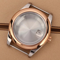 Oyster Perpetual Watch Case B04 36mm/39mm Sapphire f For NH35 NH36 NH38 4R36 Miyota 8215 8285Movement Gold Rose Two Tone Silver