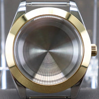 Two Toned Gold/ Rose Gold AIrKing Explorer Watch Case TB03 36mm/39mm High Quality Sapphire Glass For Nh35 Nh36 NH34 NH38 Nh70 Miyota 8215 8285 Movement