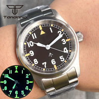 36mm Pilot Watch P03C Field 20BAR Waterproof Sapphire NH35/PT5000/Miyota 8215 Movt Luminous 20bar Bracelet