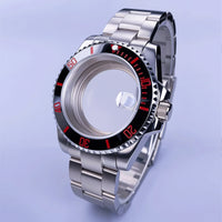 40mm Submariner Watch Case SUB Mod Case Sapphire Crystal 120 Click Fit NH34/NH35/NH36 Movements 10Bar