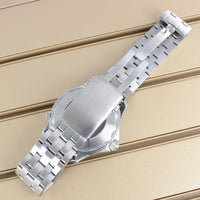 41mm Seamaster Watch Case D03 2 Crown 316L Stainless Steel Sapphire NH34 NH35 NH36/38 Automatic 10Bar Glass back