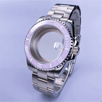 40mm Submariner Watch Case SUB Mod Case Sapphire Crystal 120 Click Fit NH34/NH35/NH36 Movements 10Bar