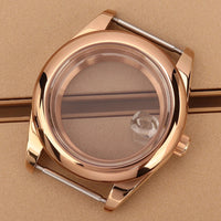 Oyster Perpetual Watch Case B04 36mm/39mm Sapphire f For NH35 NH36 NH38 4R36 Miyota 8215 8285Movement Gold Rose Two Tone Silver