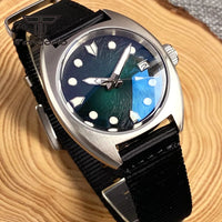 36mm Identity Crisis Mod P02 NH35 Automatic Watch Domed AR Sapphire 20Bar Customizable Pilot