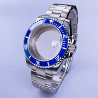 40mm Submariner Watch Case SUB Mod Case Sapphire Crystal 120 Click Fit NH34/NH35/NH36 Movements 10Bar