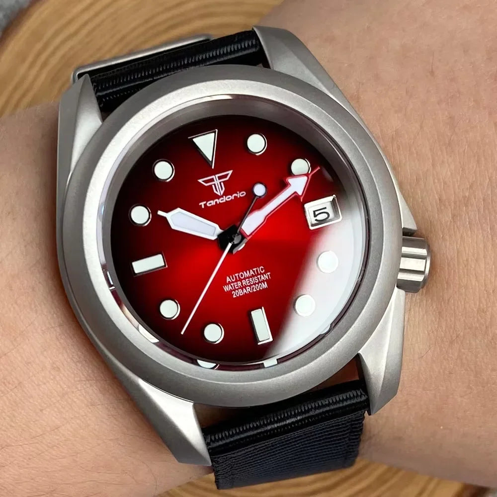 Raw Skx Watches P06A 40mm Frosted Field Watches NH35A Automatic Sapphire 20ATM