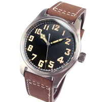 39mm Pilot Aviator Watch P04A Miyota8215 Automatic 20BAR Sapphire Crystal