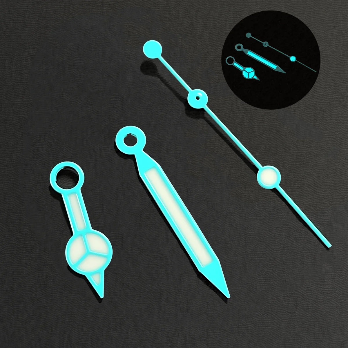 NH35 Hands Blue-Green Luminous Red Green Blue Gold Black Hands For NH35/36/4R/7S Movement Watches Pointers  Benz Style