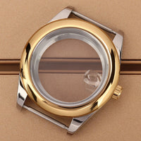 Oyster Perpetual Watch Case B04 36mm/39mm Sapphire f For NH35 NH36 NH38 4R36 Miyota 8215 8285Movement Gold Rose Two Tone Silver