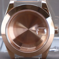 PVD Yellow Gold / Rose Gold AIrKing Explorer Watch Case GB03 36mm/39mm Sapphire For Nh35 Nh36 NH34 NH38 Nh70 Miyota 8215 8285 Movement