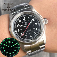 36mm Pilot Watch P03C Field 20BAR Waterproof Sapphire NH35/PT5000/Miyota 8215 Movt Luminous 20bar Bracelet