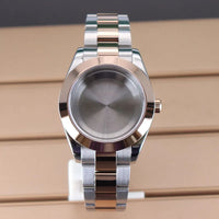Two Toned Gold/ Rose Gold AIrKing Explorer Watch Case TB03 36mm/39mm High Quality Sapphire Glass For Nh35 Nh36 NH34 NH38 Nh70 Miyota 8215 8285 Movement