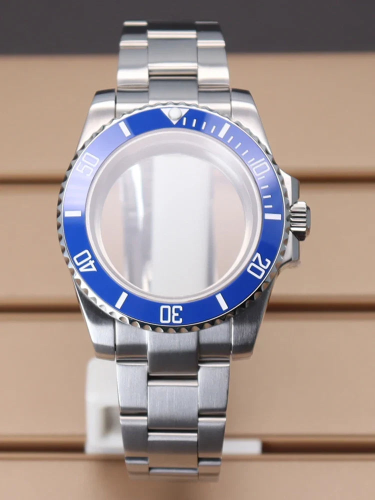 40mm Submariner Watch Case for Miyota 8215 TMI NH35 NH34 NH36 NH38 etc PT5000 SW200 ETA2824 SUB Mod Sapphire 10Bar