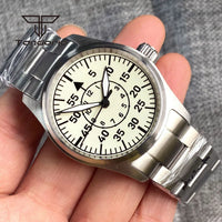 36mm Field Watch P03A NH35A Automatic Full Luminous Dial 20bar Sapphire Glass Customizable