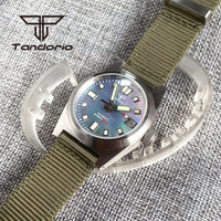 38mm U2 Field Watch P01 NH35A Automatic Watch Pilot MOP Dial 20BAR Brushed AR Sapphire Customizable Watch