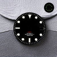NH34 Dial GMT 28.5mm No Logo Calendar Dials Green Luminous mod parts