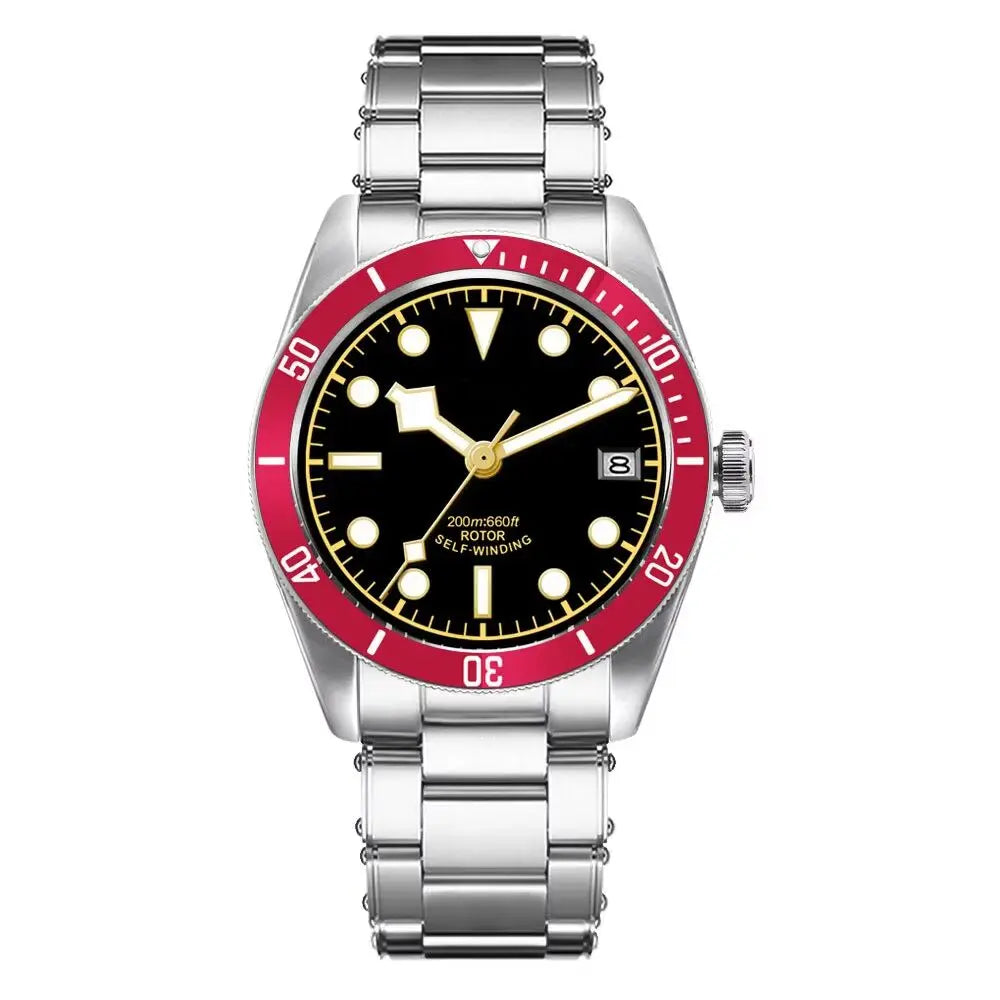 BB58 Watch Mod D07A 39mm Retro Diver Sapphire Crystal 200M Water-Resistant