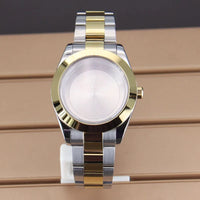 Two Toned Gold/ Rose Gold AIrKing Explorer Watch Case TB03 36mm/39mm High Quality Sapphire Glass For Nh35 Nh36 NH34 NH38 Nh70 Miyota 8215 8285 Movement