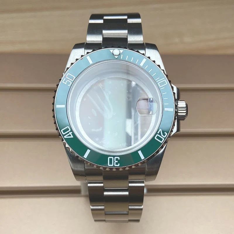 40mm Submariner Watch Case for Miyota 8215 TMI NH35 NH34 NH36 NH38 etc PT5000 SW200 ETA2824 SUB Mod Sapphire 10Bar