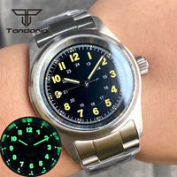 36mm Pilot Watch P03C Field 20BAR Waterproof Sapphire NH35/PT5000/Miyota 8215 Movt Luminous 20bar Bracelet